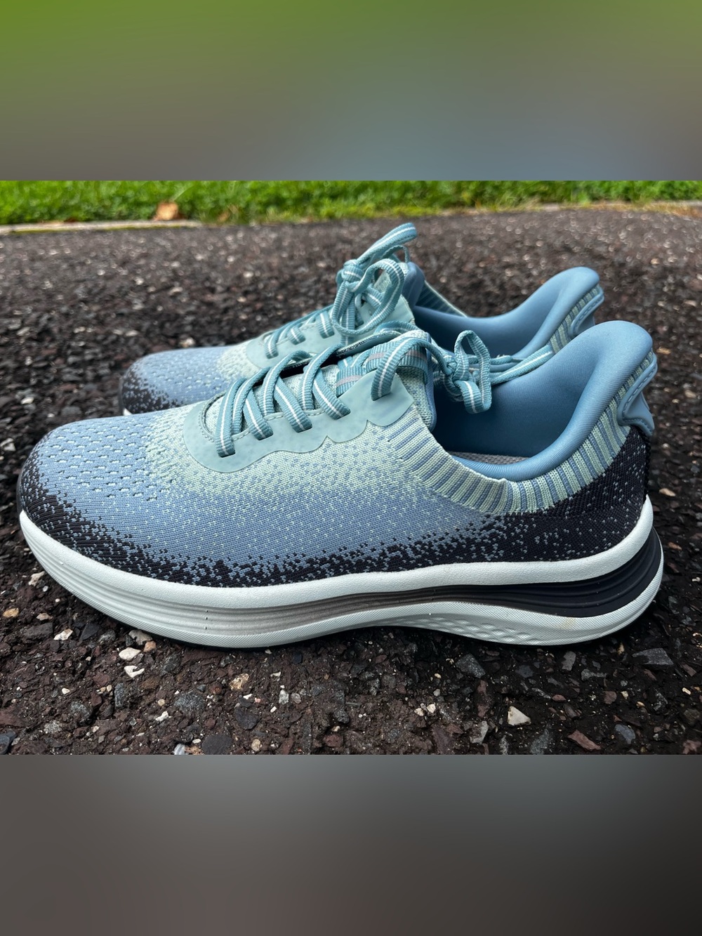 Orthofeet Nira Women’s 8.5 M Hands Free Slip On Sneakers Teal EU 39 Comfort